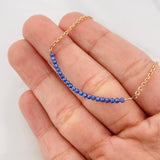 Pulso Aro Seguido Bolas 1.5g / 16.5cm / 1.4mm Oro Amarillo 18K