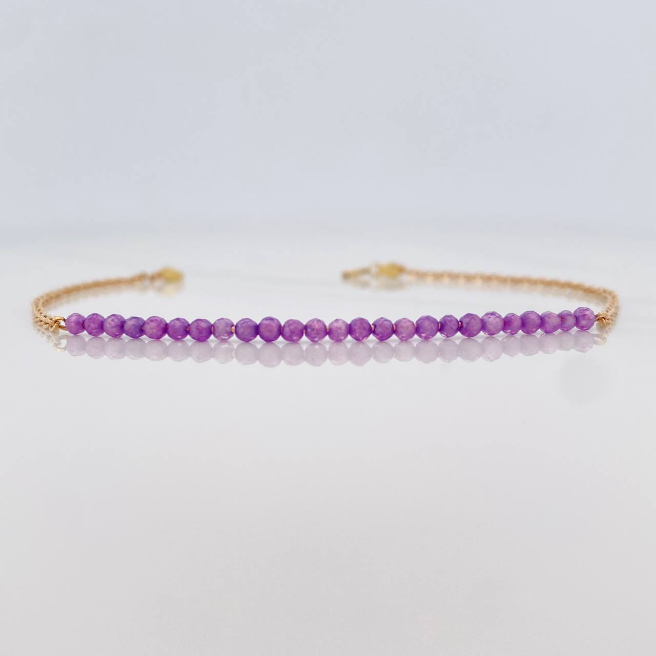 Pulso Aro Seguido Bolas 1.5g / 17cm / 1.4mm Oro Amarillo 18K