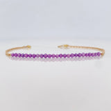 Pulso Aro Seguido Bolas 1.5g / 17cm / 1.4mm Oro Amarillo 18K