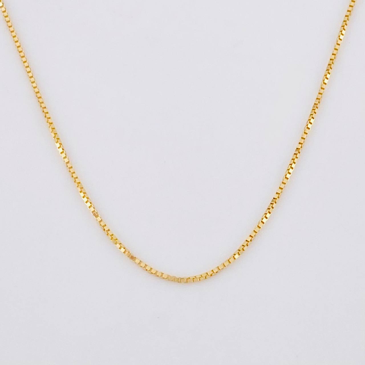 Cadena Veneciana 0.95g / 45cm / 0.5mm Oro Amarillo 18K