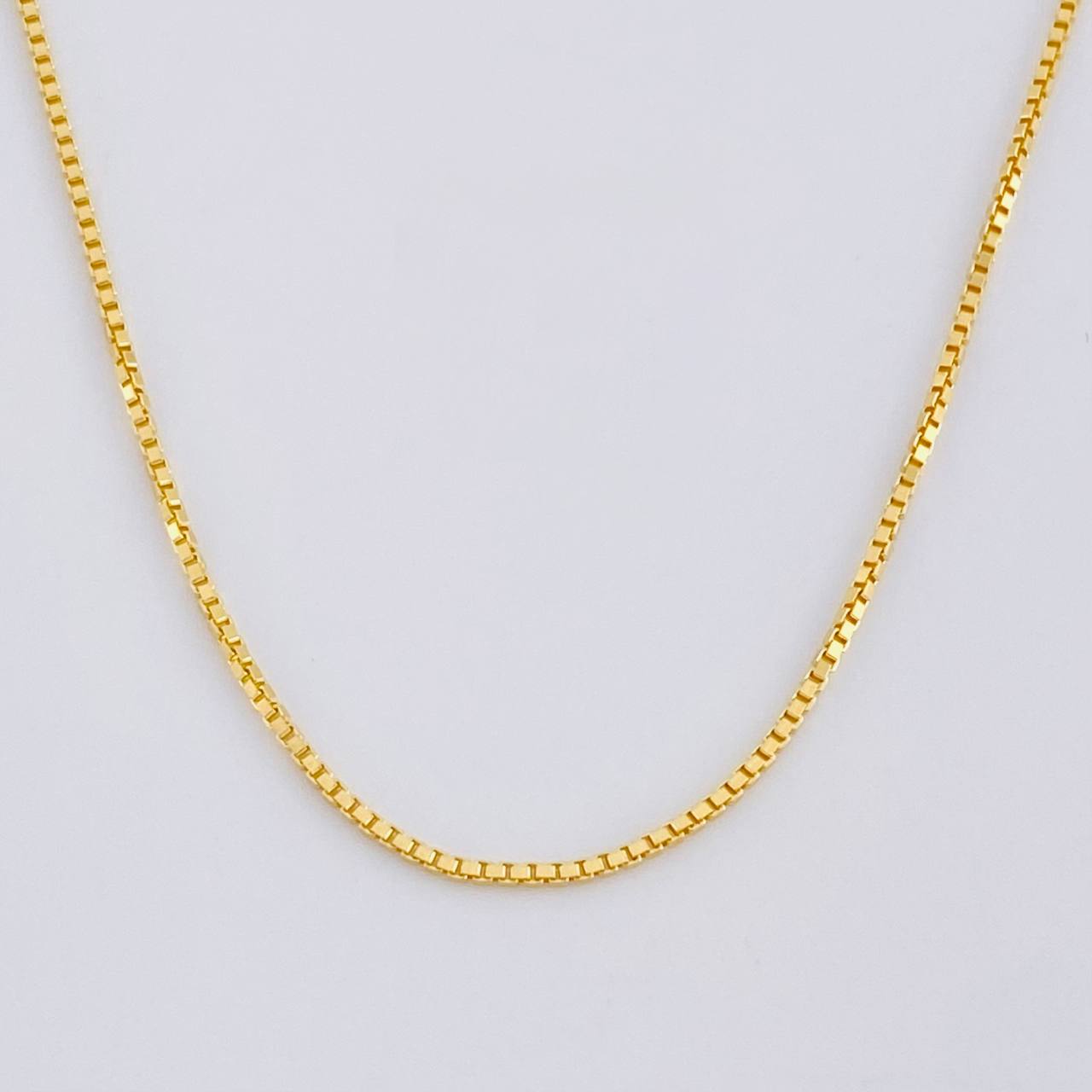 Cadena Veneciana 4g / 50cm / 1mm Oro Amarillo 18K