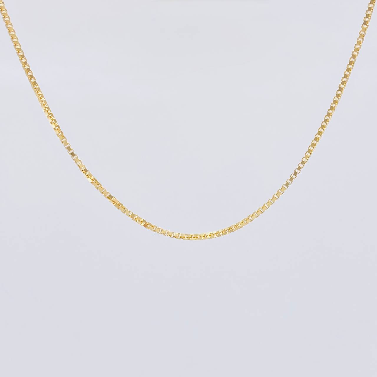 Cadena Veneciana 4g / 50cm / 1mm Oro Amarillo 18K