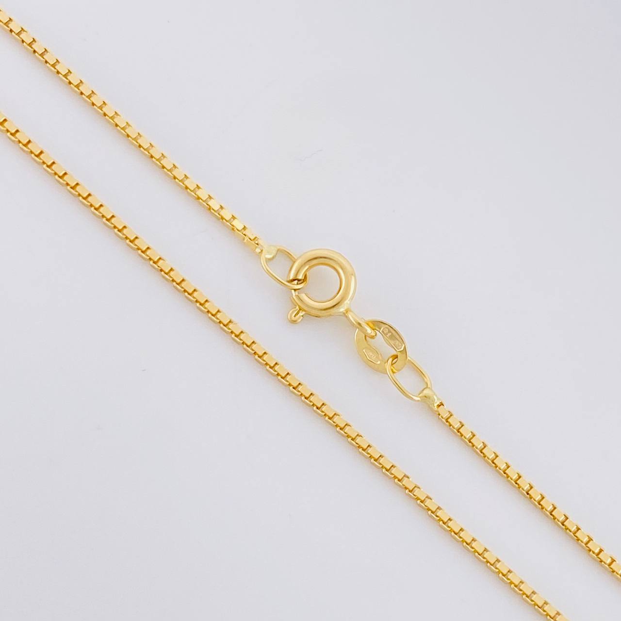Cadena Veneciana 4g / 50cm / 1mm Oro Amarillo 18K