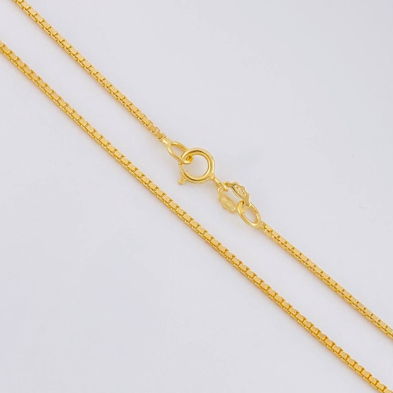Cadena Veneciana 3.8g / 50cm / 1mm Oro Amarillo 18K