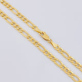 Cadena Figaro 9.6g / 60cm / 4.1mm Oro Amarillo 18K