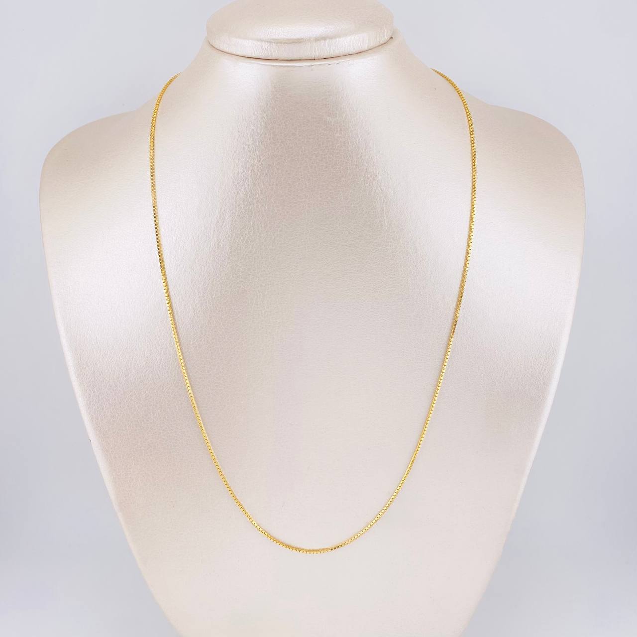 Cadena Veneciana 4g / 50cm / 1mm Oro Amarillo 18K