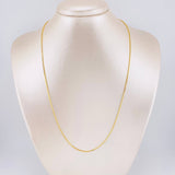 Cadena Veneciana 4g / 50cm / 1mm Oro Amarillo 18K