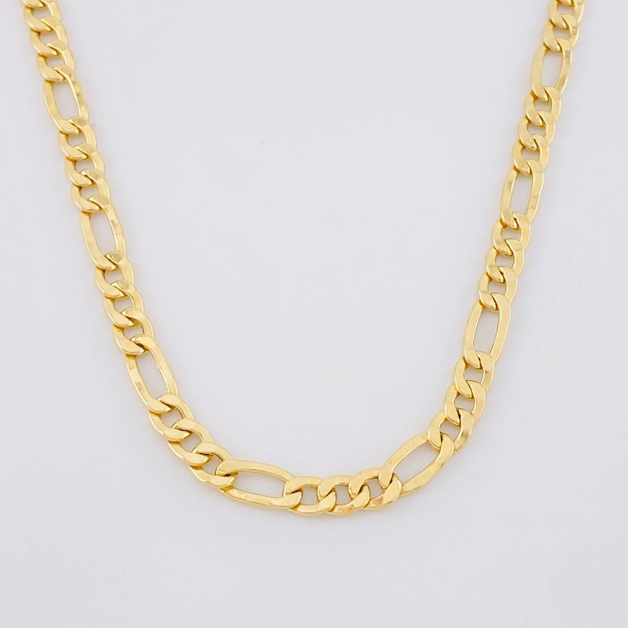 Cadena Figaro 9.6g / 60cm / 4.1mm Oro Amarillo 18K