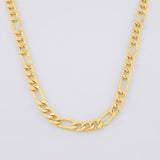 Cadena Figaro 9.6g / 60cm / 4.1mm Oro Amarillo 18K