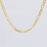Cadena Figaro 9.5g / 60cm / 4.3mm Oro Amarillo 18K