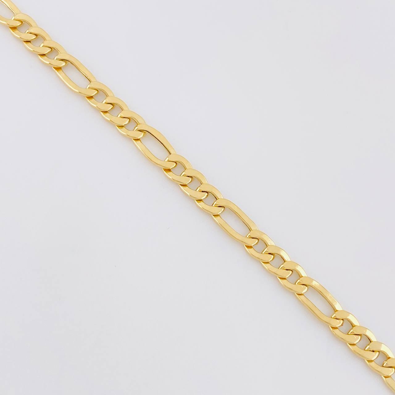 Cadena Figaro 9.6g / 60cm / 4.1mm Oro Amarillo 18K