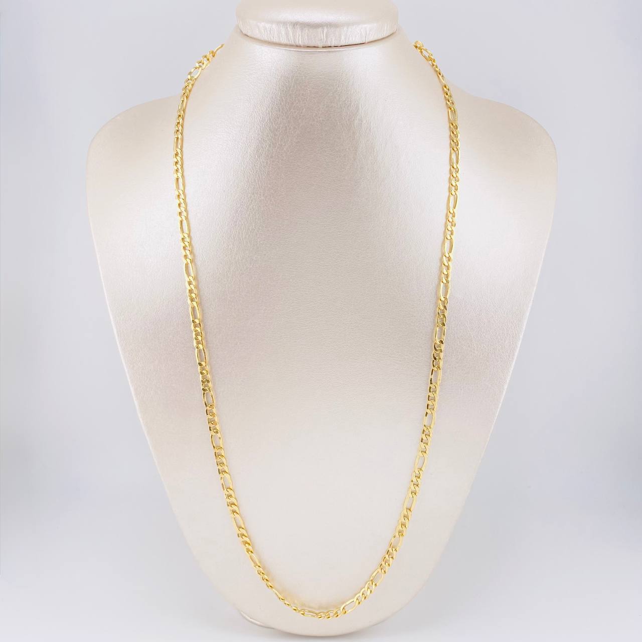 Cadena Figaro 9.6g / 60cm / 4.1mm Oro Amarillo 18K