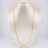 Cadena Figaro 9.6g / 60cm / 4.1mm Oro Amarillo 18K