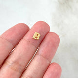 Herraje Tambor Letra B 0.45gr / 6mm Oro Amarillo 18K