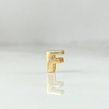 Herraje Tambor Letra F 0.25gr / 6mm Oro Amarillo 18K