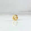 Herraje Letra G 0.4gr / 0.5cm / Tambor Oro Amarillo