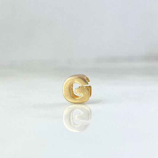 Herraje Letra G 0.4gr / 0.5cm / Tambor Oro Amarillo
