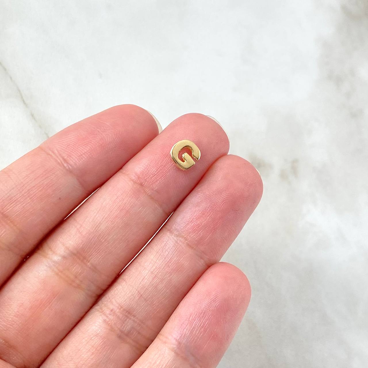 Herraje Letra G 0.4gr / 0.5cm / Tambor Oro Amarillo