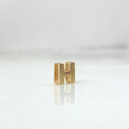 Herraje Letra H 0.35gr / 0.6cm / Oro Amarillo 18K