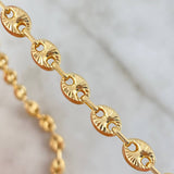 Cadena GC  10gr / 50cm / 5mm Diamantada  Oro Amarillo 18K *