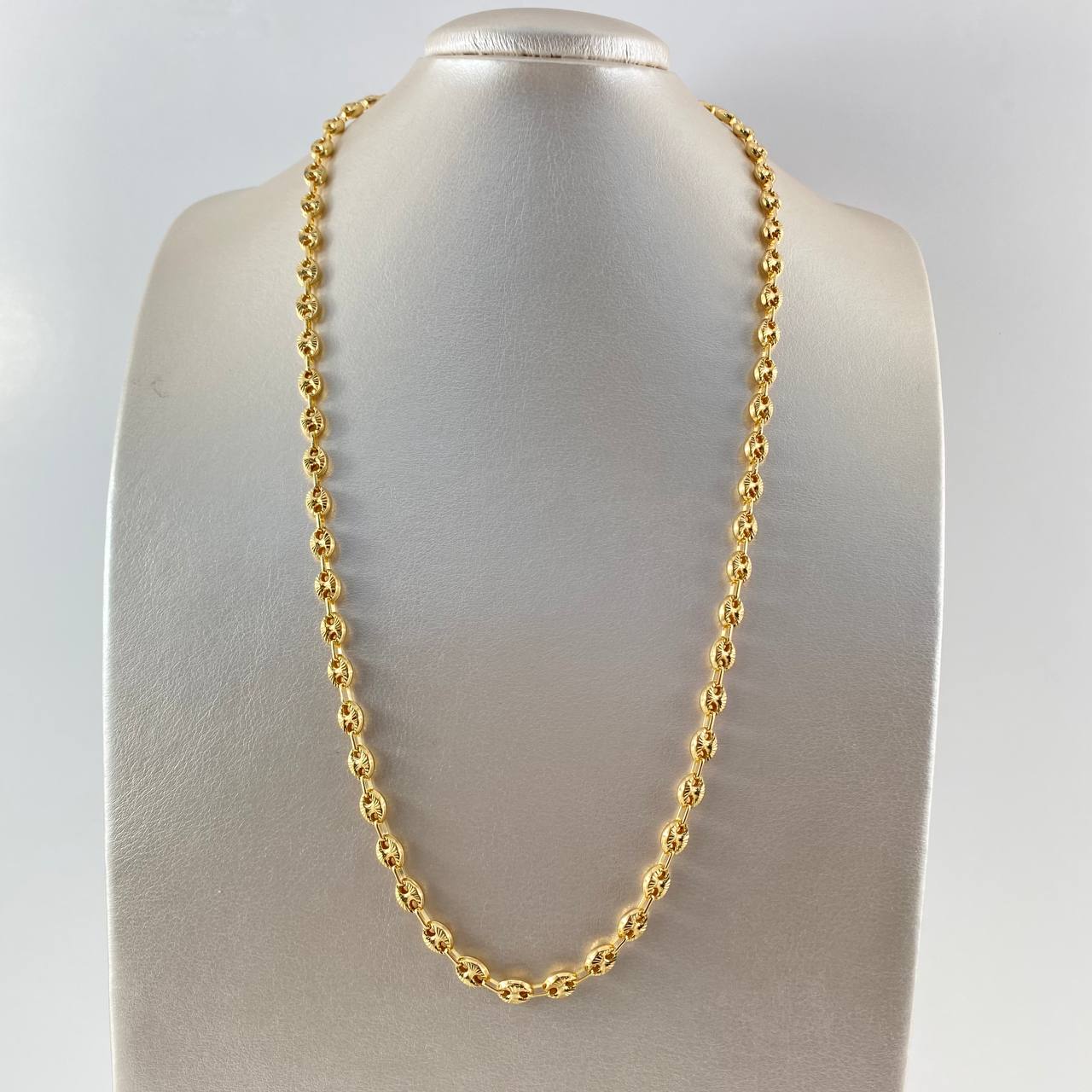 Cadena GC  10gr / 50cm / 5mm Diamantada  Oro Amarillo 18K *