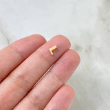 Herraje Letra L 0.3gr / 0.5cm / Oro Amarillo 18K