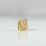 Herraje Letra M 0.4gr / Oro 18K
