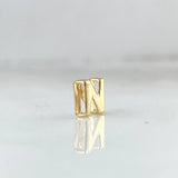 Herraje Letra N 0.35gr / 6mm / Tambor Oro Amarillo