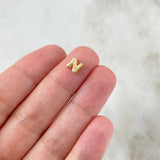 Herraje Letra N 0.35gr / 6mm / Tambor Oro Amarillo