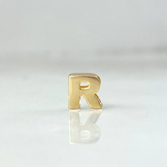 Herraje Letra R 0.3gr / Oro Amarillo 18K *