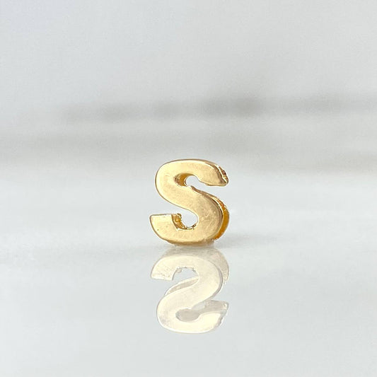 Herraje Letra S 0.3gr / 0.5cm / Oro 18K *