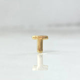 Herraje Letra T 0.25gr / Oro Amarillo 18K