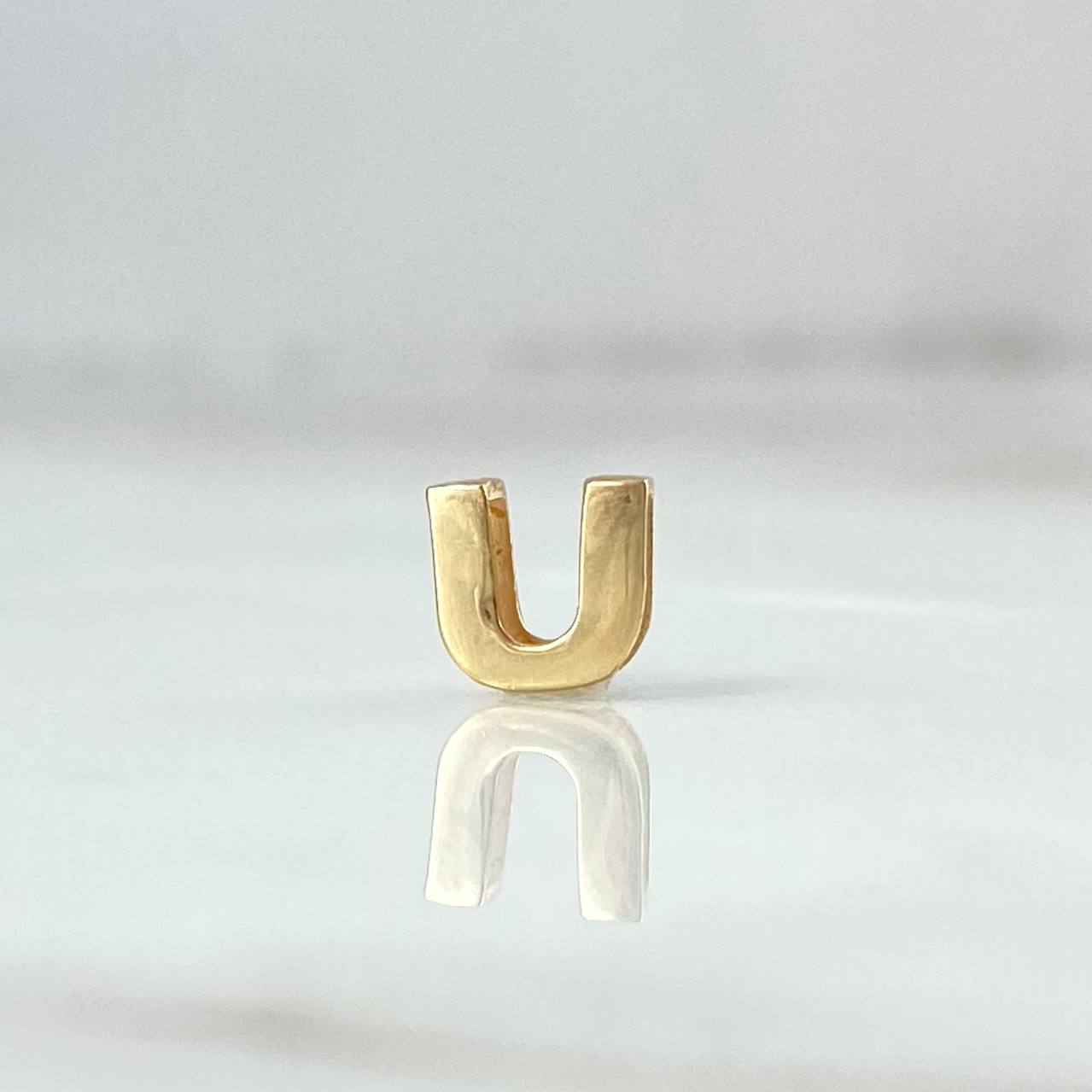 Herraje Letra U 0.3g / 0.6cm Oro Amarillo 18K