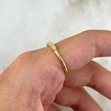Anillo Triple Segmento 1.45gr / T6 / Circones Blancos Oro Amarillo