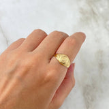 Anillo Sello Virgen de Guadalupe 1.85gr / T6 1/4 / Estrellas Oro Amarillo