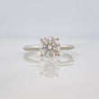 Anillo Solitario Moissanita 2qts 2.55g / T9 Plata 925
