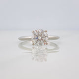 Anillo Solitario Moissanita 2qts 2.7g / T10 Plata 925 18K