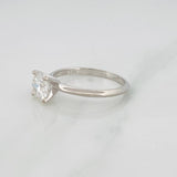 Anillo Solitario Moissanita 2qts 2.7g / T10 Plata 925 18K