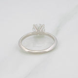 Anillo Solitario Moissanita 2qts 2.7g / T10 Plata 925 18K