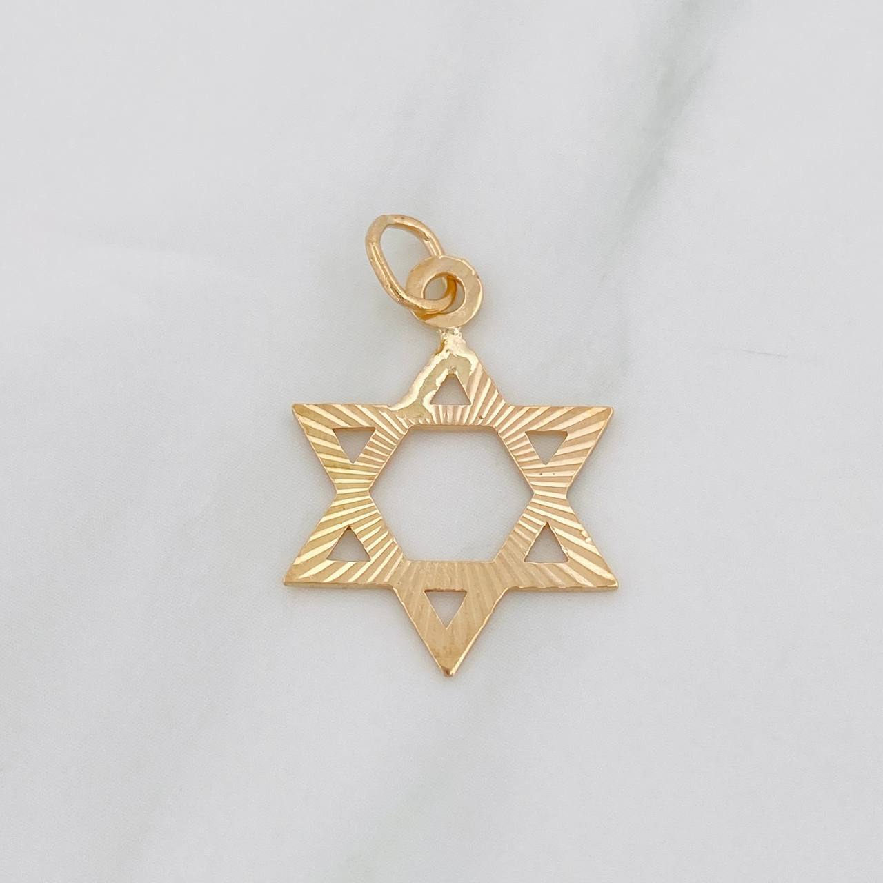 Dije Estrella David 1.1g / 2.05cm Oro Amarillo 18K