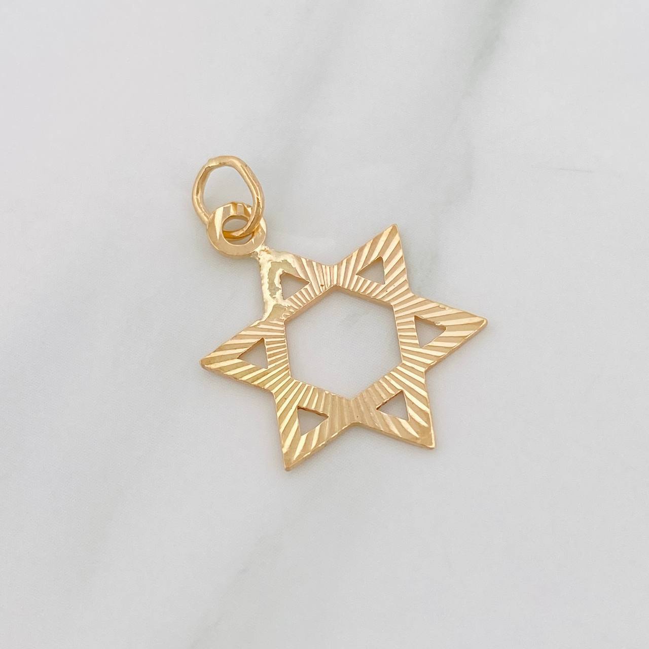 Dije Estrella David 1.1g / 2.05cm Oro Amarillo 18K