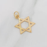 Dije Estrella David 1.1g / 2.05cm Oro Amarillo 18K