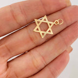Dije Estrella David 1.1g / 2.05cm Oro Amarillo 18K