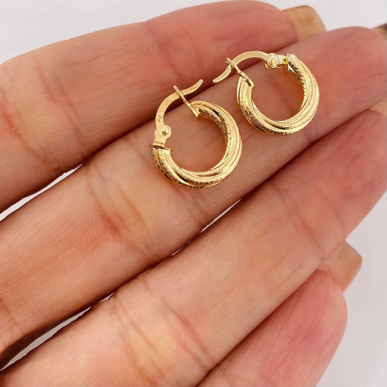 Candongas Lula 1.35g / 1.05cm Oro Amarillo 18K