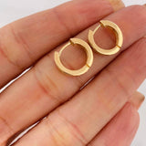 Candongas Tornillo 3.7g / 1cm Oro Amarillo 18K