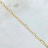 Pulso Figaro 1gr / 19.5cm / +1 Oro 18K *