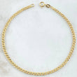 Pulso Cubano 1gr / 19cm / +1 Oro 18K *