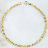 Pulso Cubano 1gr / 19cm / +1 Oro 18K *