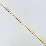 Pulso Plano 0.85gr / 19cm / +3 Oro 18K *