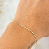 Pulso Plano 0.9gr / 21cm / +3 Oro 18K *
